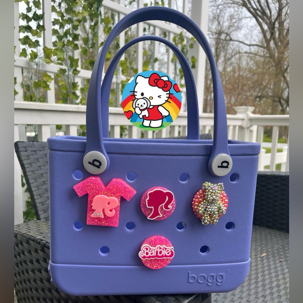 4 Pack Barbie Bogg Bag Charms